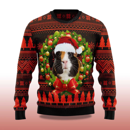 2026 Cute Guinea Pig Christmas Ugly Sweater Moonbestprint
