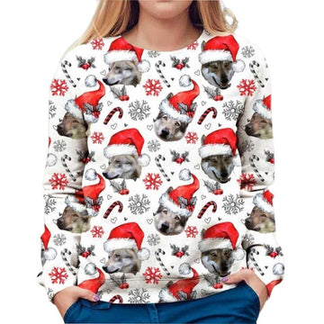 Czechoslovakian Wolfdog Ugly Christmas Sweater – Moonbestprint