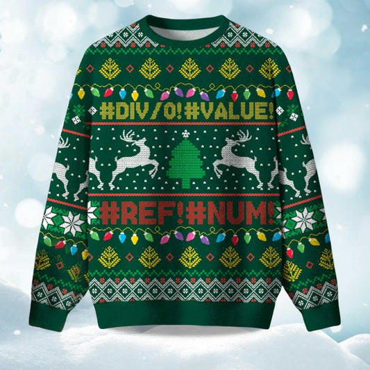 2026 DIV0 Value Ref Num Ugly Christmas Sweater Moonbestprint