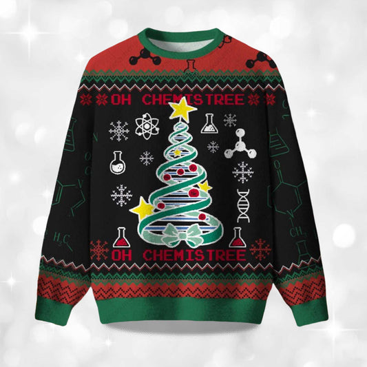 2026 DNA Tree Ugly Christmas Ugly Sweater Moonbestprint