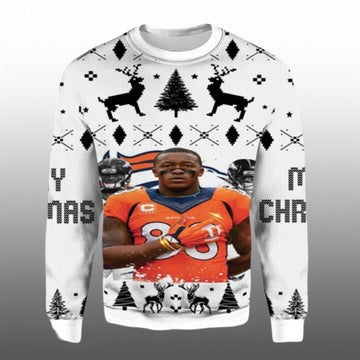 2026 Demaryius Thomas Broncos Ugly Christmas Sweater - Moonbestprint