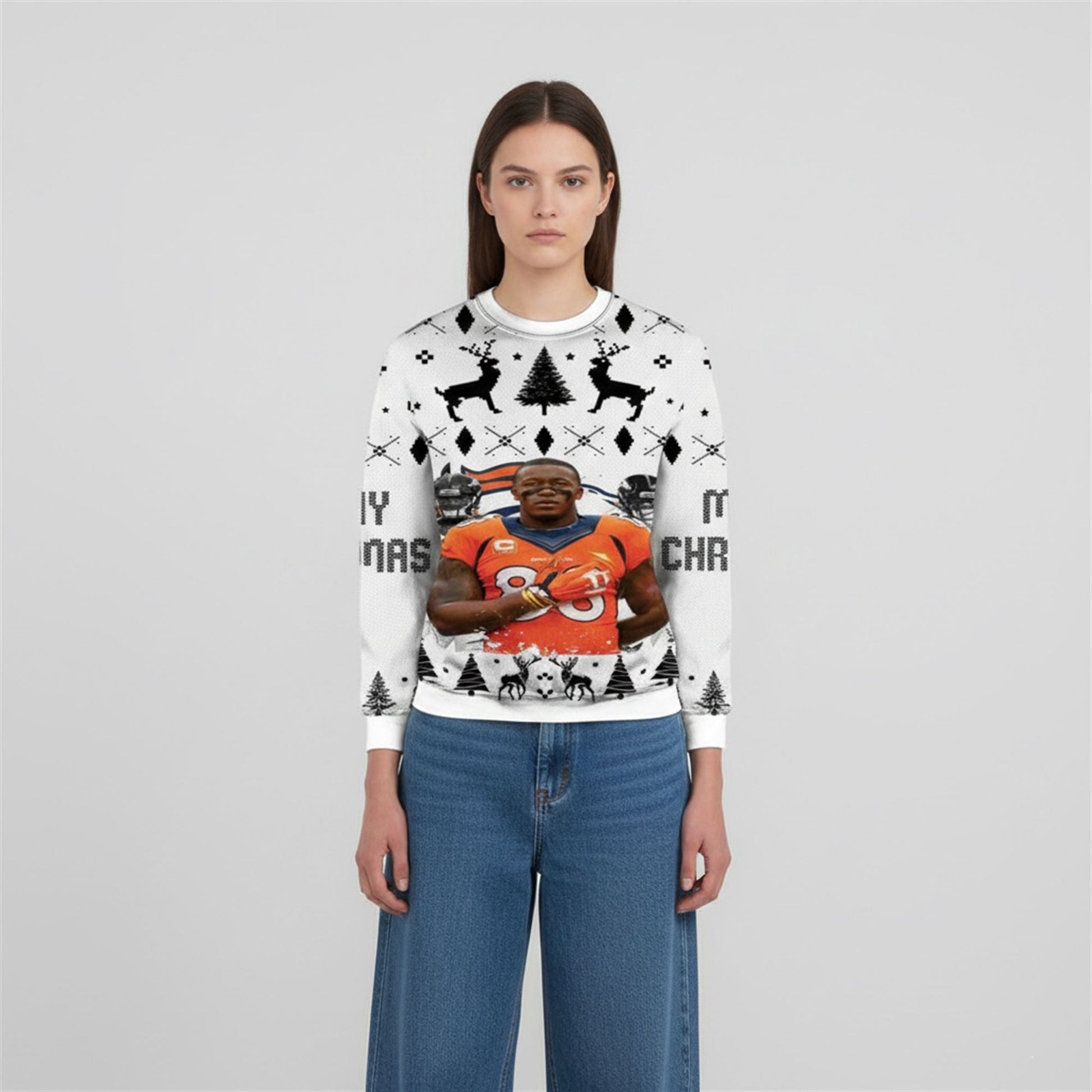 2026 Demaryius Thomas Broncos Ugly Christmas Sweater - Moonbestprint