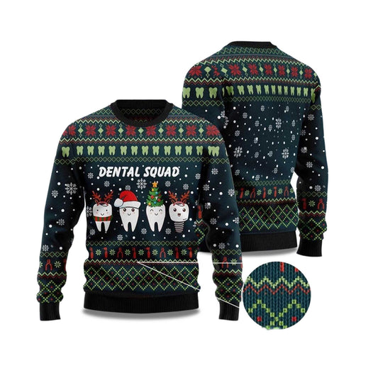 2026 Dental Squad Ugly Christmas Sweater Moonbestprint