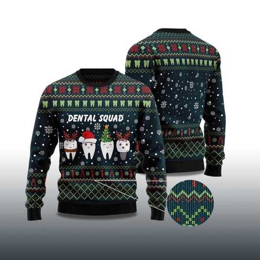 2026 Dental Squad Ugly Christmas Sweater Moonbestprint