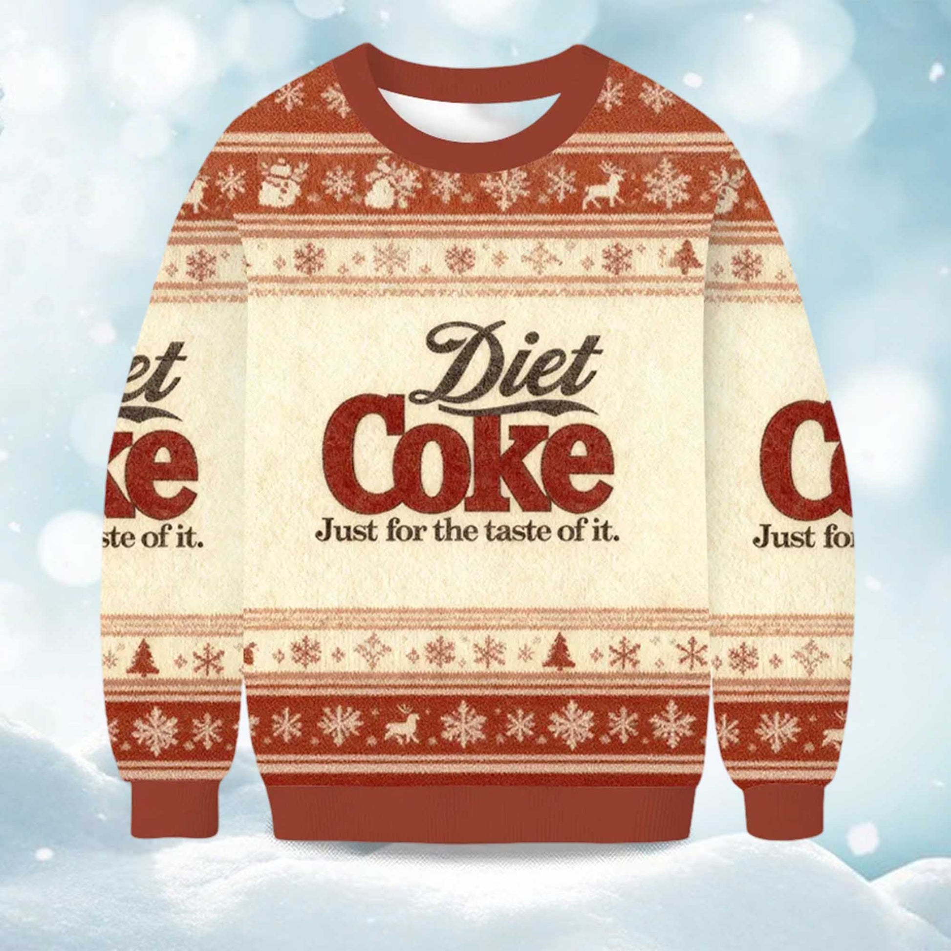 2026 Diet Coke Just For The Taste Of It Christmas Ugly Sweater Moonbestprint