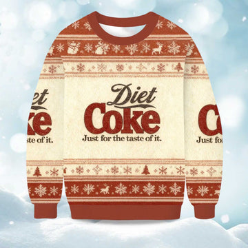 2026 Diet Coke Just For The Taste Of It Christmas Ugly Sweater Moonbestprint