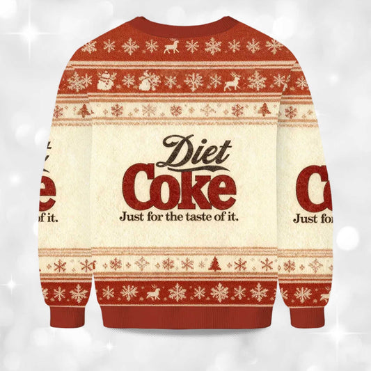 2026 Diet Coke Just For The Taste Of It Christmas Ugly Sweater Moonbestprint