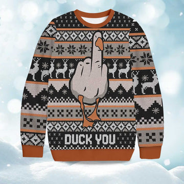 2026 Duck You Christmas Ugly Sweater Moonbestprint
