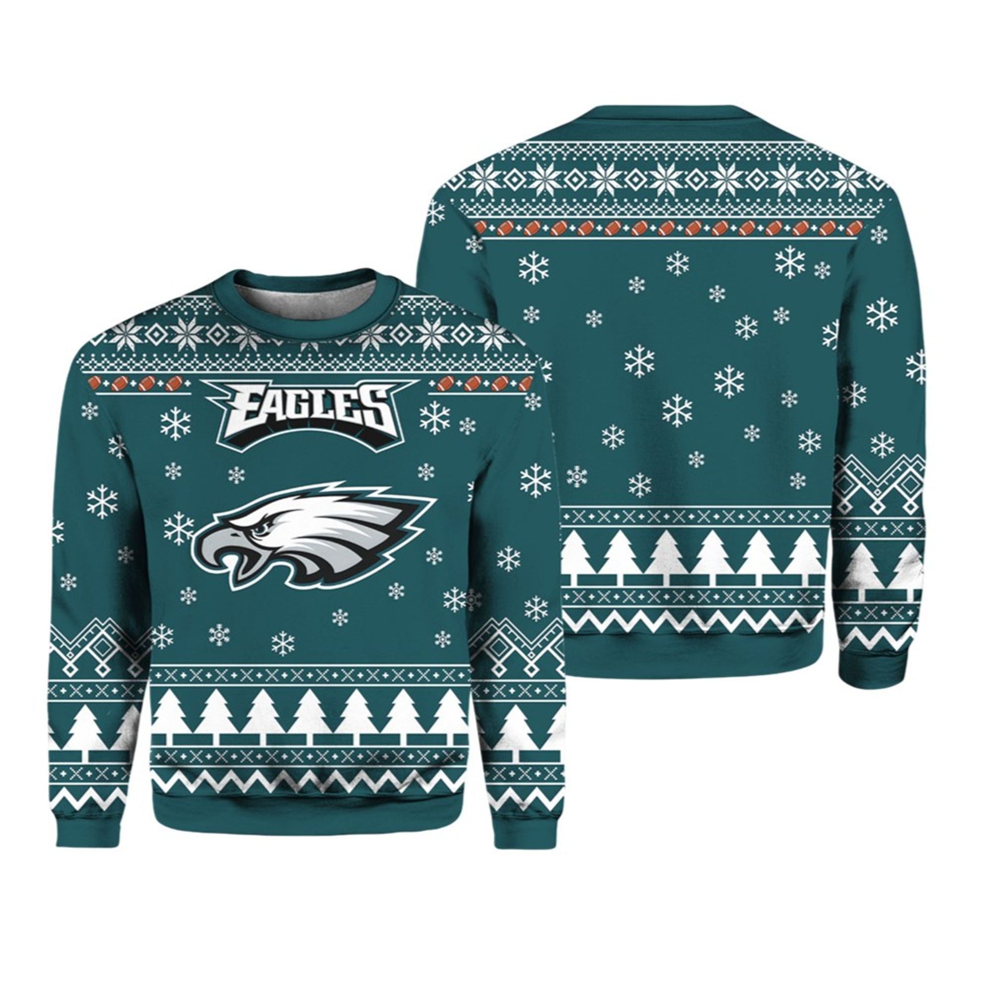 2026 Eagles Football Ugly Christmas Sweater - Moonbestprint