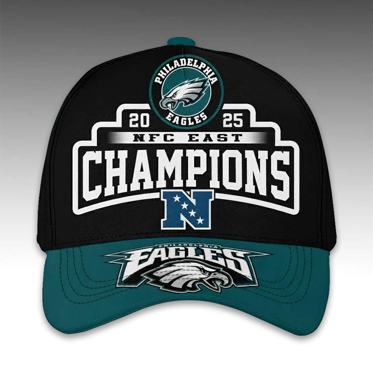 2025 Eagles NFC East Champions Classic Cap Moonbestprint