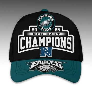 2025 Eagles NFC East Champions Classic Cap Moonbestprint