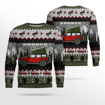 2025 Ford Bronco Holiday Ugly Sweater – Moonbestprint