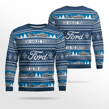 2025 Ford Holiday Oh What Fun it is Ugly Sweater – Moonbestprint