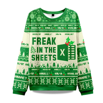 2026 Freak In The Sheets Ugly Christmas Sweater Moonbestprint