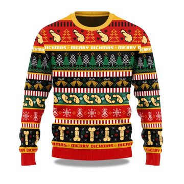 2025 Funny Dick Pattern Christmas Ugly Sweater – Moonbestprint