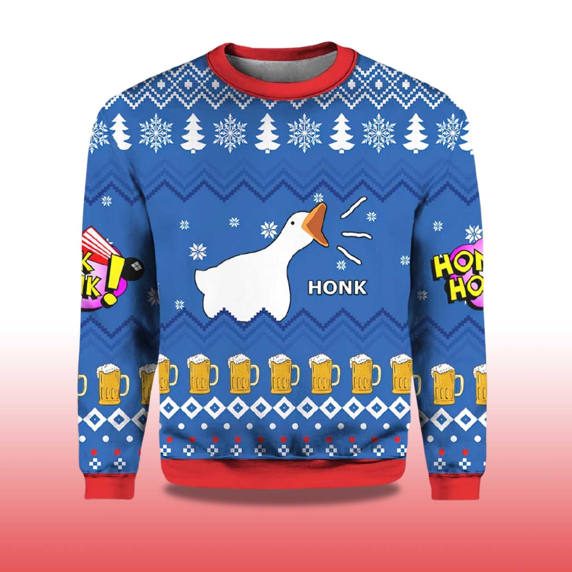 2026 Goose Honk Ugly Christmas Sweater Moonbestprint