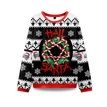 2026 Hail Santa Ugly Christmas Sweater Moonbestprint