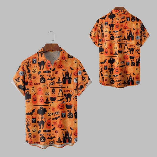 2025 Halloween Funny Pumkin Hawaiian Shirt - Moonbestprint