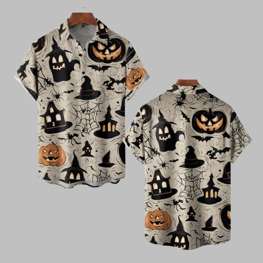 2025 Halloween Pumkin Ghost Hawaiian Shirt - Moonbestprint