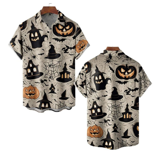 2025 Halloween Pumkin Ghost Hawaiian Shirt - Moonbestprint