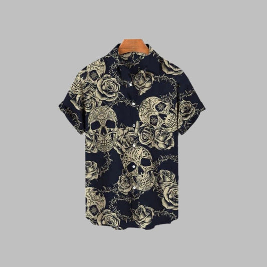 2025 Halloween Skull Hawaiian Shirt - Moonbestprint