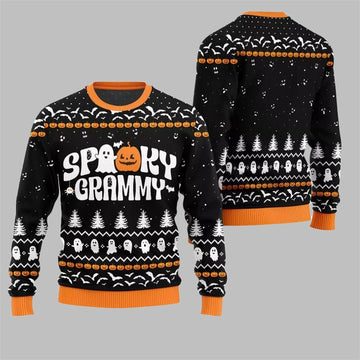 2026 Halloween Spooky Grammy Ugly Sweater - Moonbestprint