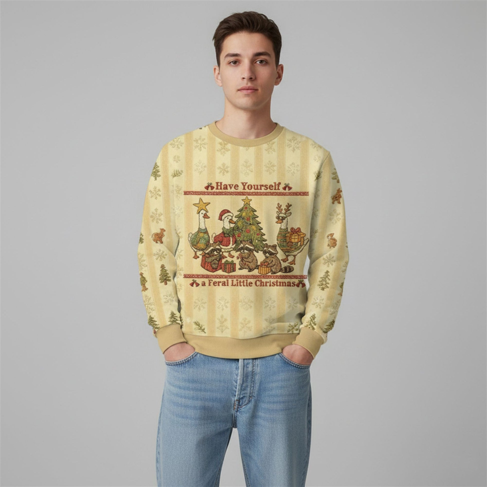 2026 Have Yourself A Feral Litte Christmas Ugly Sweater - Moonbestprint