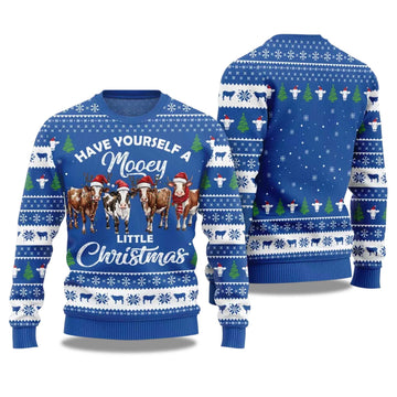 2026 Have Yourself a little Christmas Mooey Ugly Christmas Sweater Moonbestprint