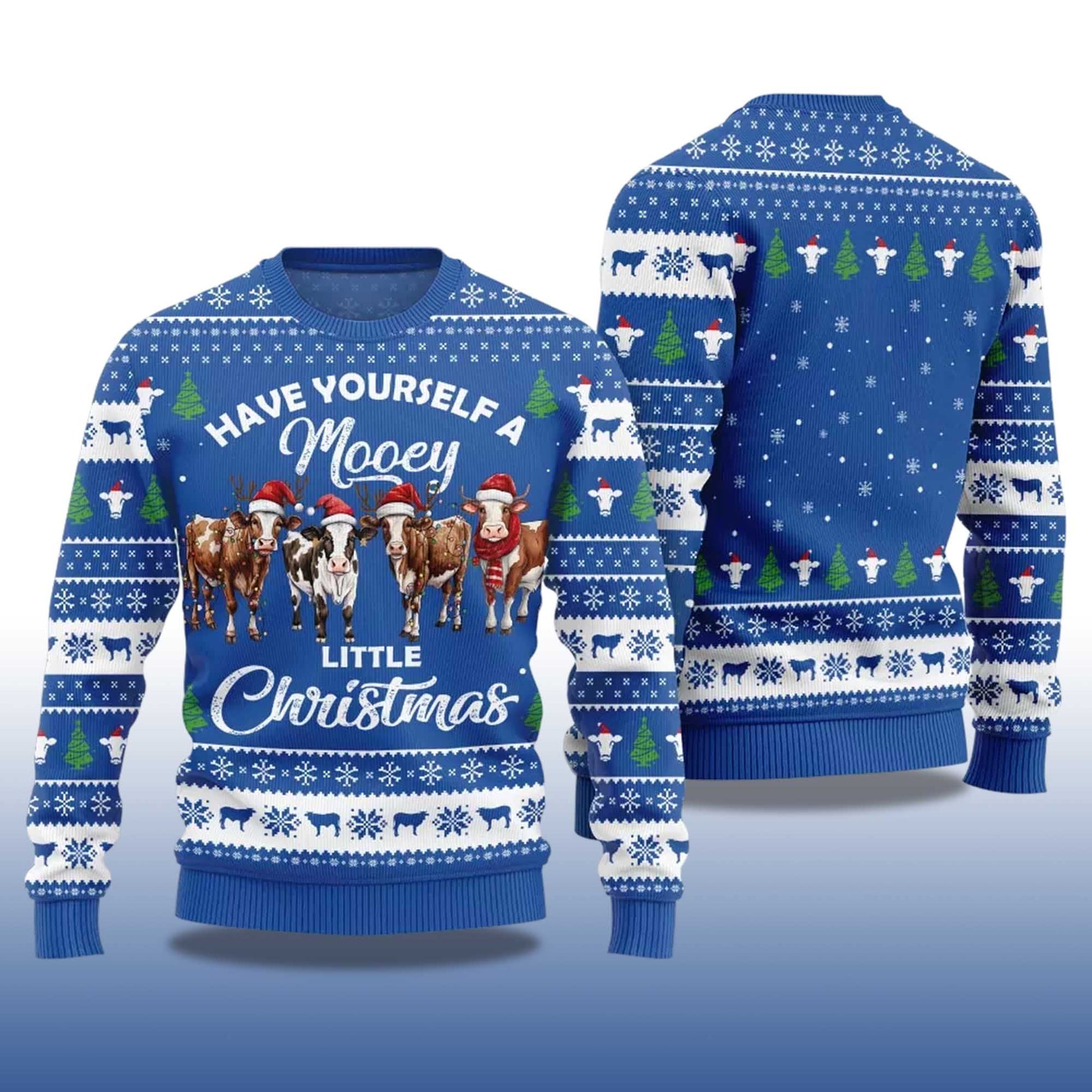 2026 Have Yourself a little Christmas Mooey Ugly Christmas Sweater Moonbestprint