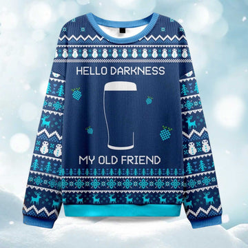 2026 Hello Darkness My Old Friend Christmas Ugly Sweater Moonbestprint