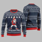 2025 Ho Ho Home Run Funny Baseball Ugly Sweater Christmas-Navy – Moonbestprint