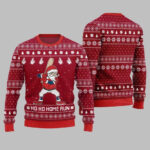 2025 Ho Ho Home Run Funny Baseball Ugly Sweater Christmas-Red – Moonbestprint