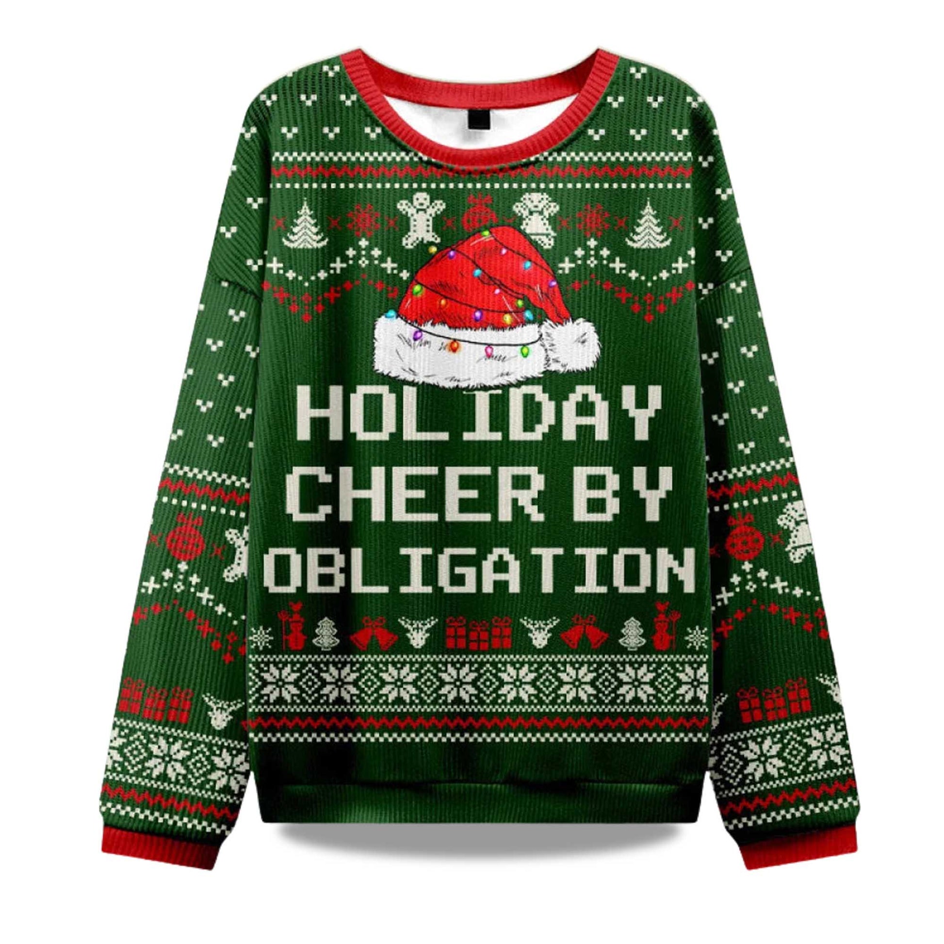 2026 Holiday Cheer by Obligation Ugly Christmas Sweater Moonbestprint