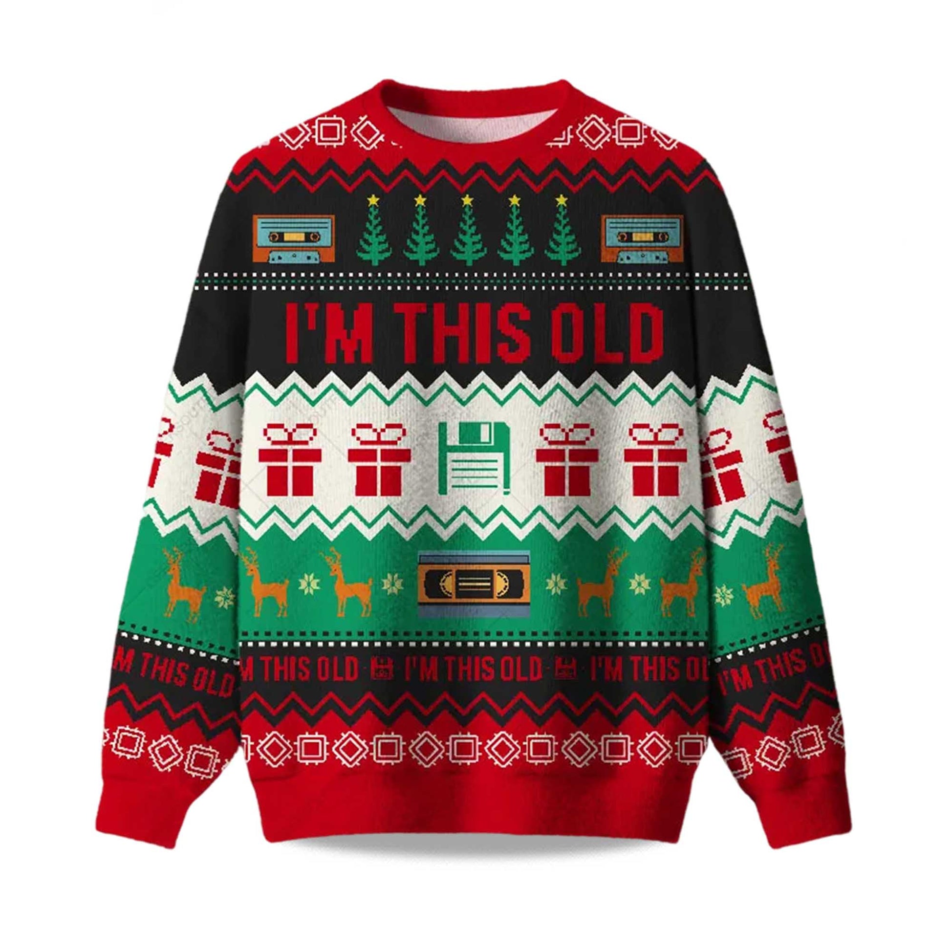 2026 I'm This Old Vintage Ugly Christmas Sweater Moonbestprint