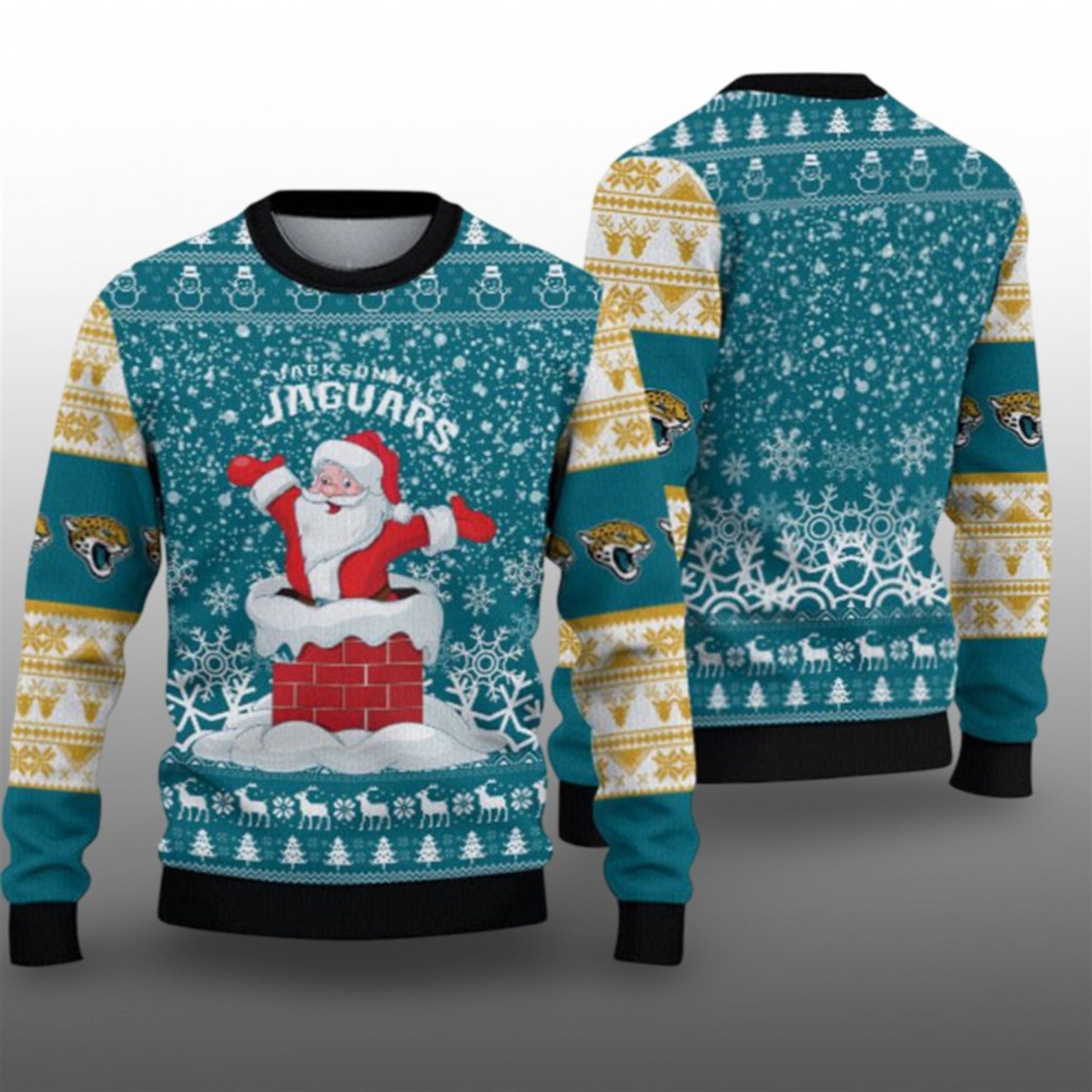 2026 Jaguars Santa Ugly Christmas Sweater - Moonbestprint
