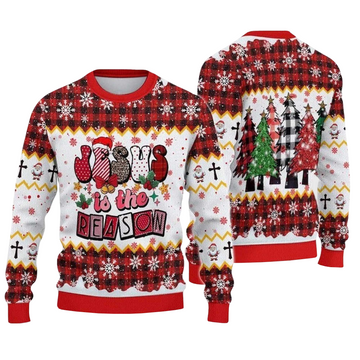 2025 Jesus Is The Reason Christmas Ugly Sweater – Moonbestprint