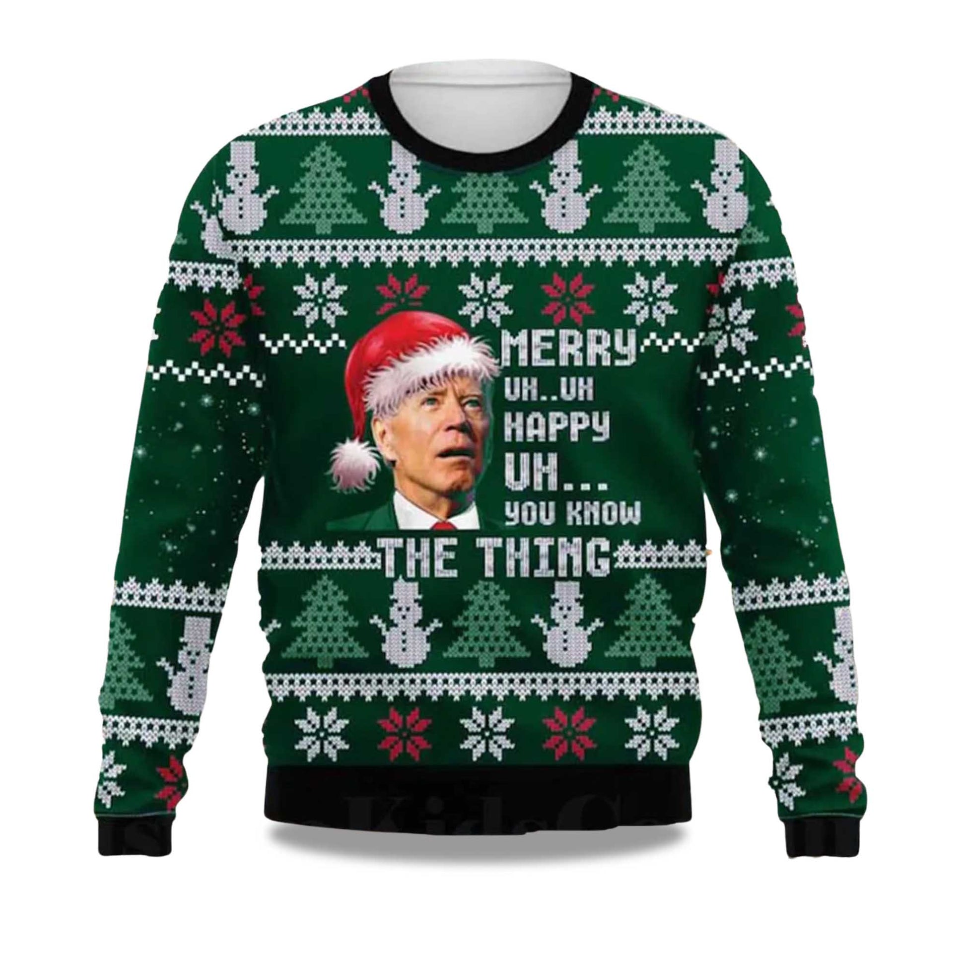 2026 Joe Biden Merry Uh Uh Happy Uh You Know The Thing Ugly Christmas Sweater Moonbestprint