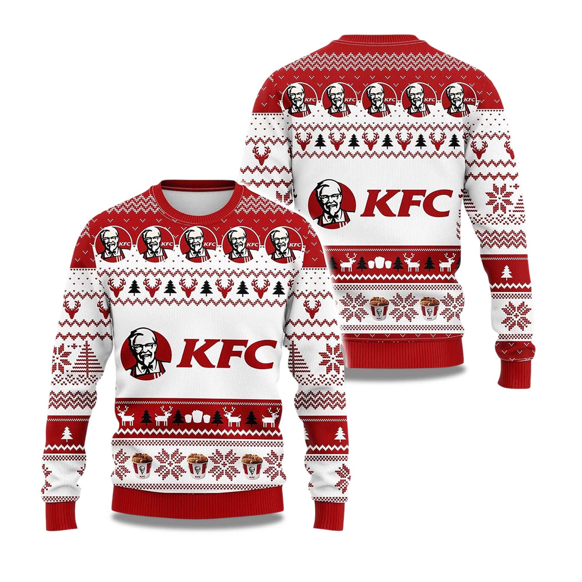 2026 KFC Kentucky Fried Chicken Ugly Christmas Sweater Moonbestprint