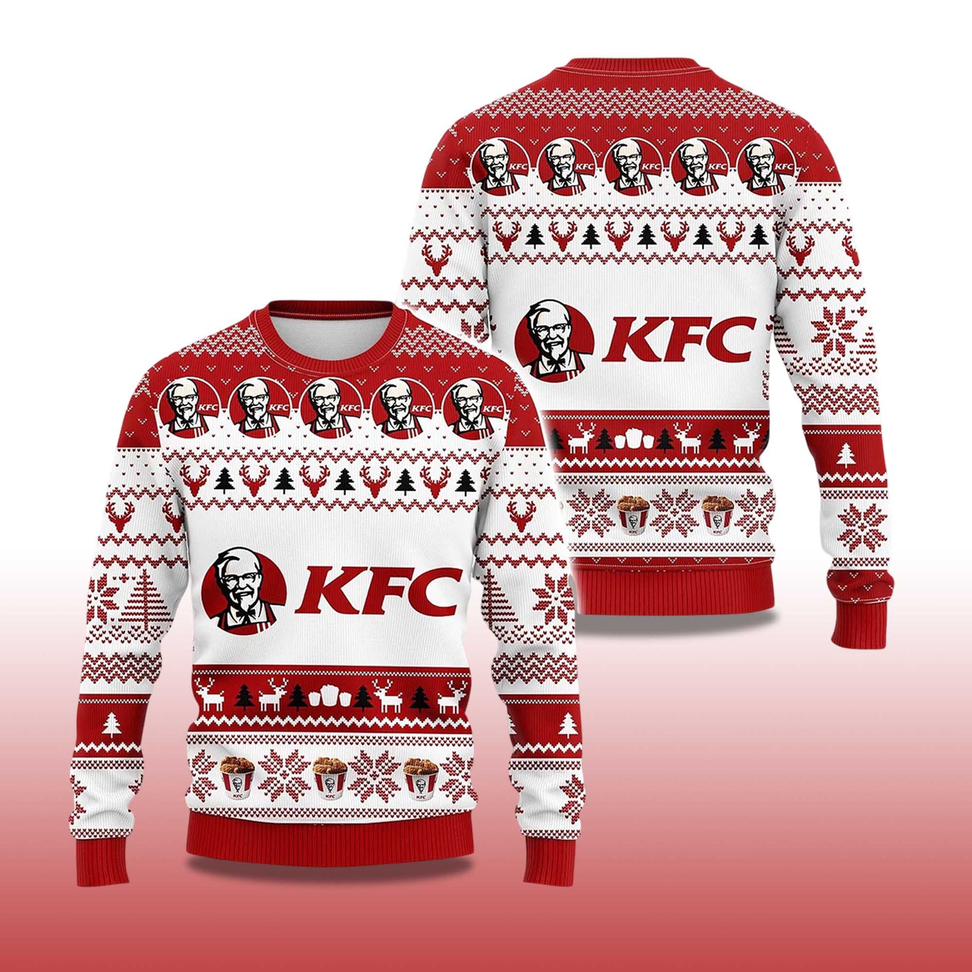 2026 KFC Kentucky Fried Chicken Ugly Christmas Sweater Moonbestprint