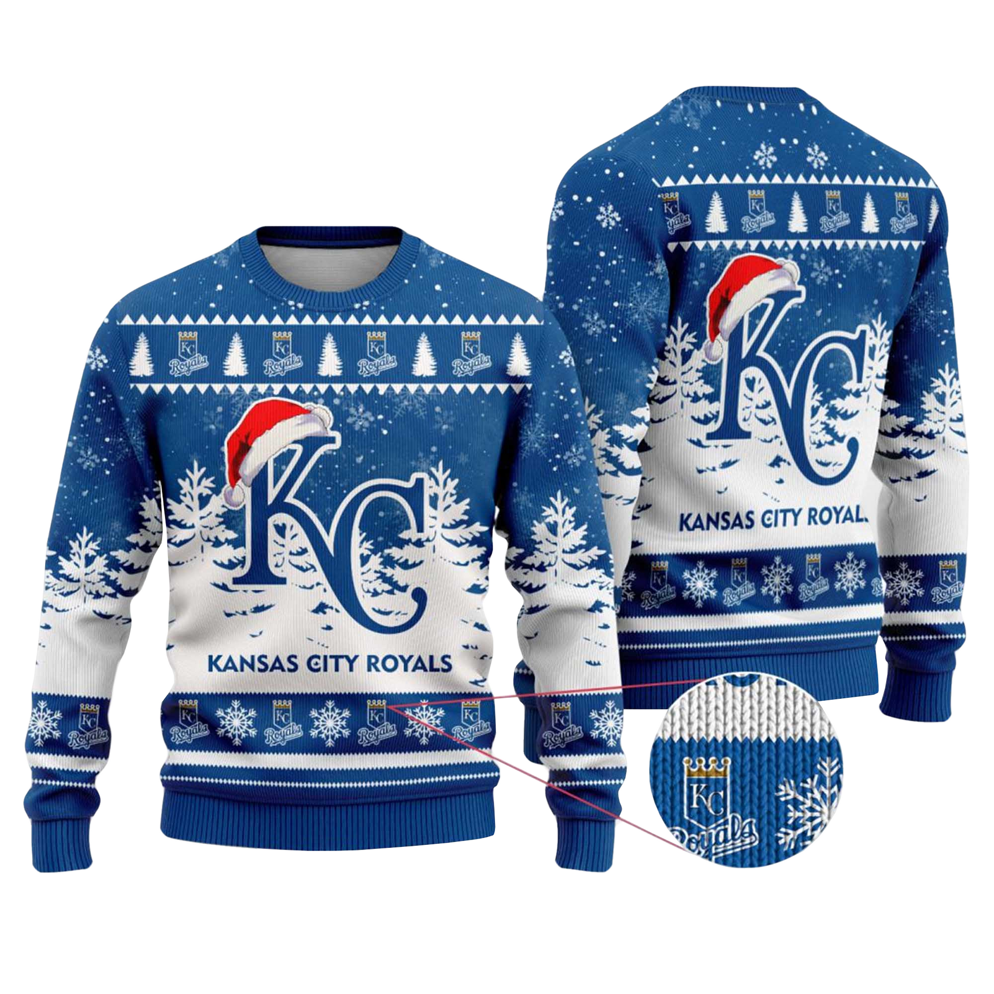2025 Kansas City Royals Snowflakes Christmas Ugly Sweater – Moonbestprint