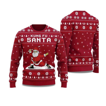 2026 Kungfu Panda Santa Ugly Chritsmas Sweater Moonbestprint