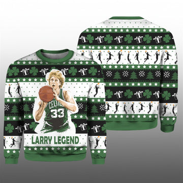 2026 Larry Bird Basketball Christmas Ugly Sweater - Moonbestprint