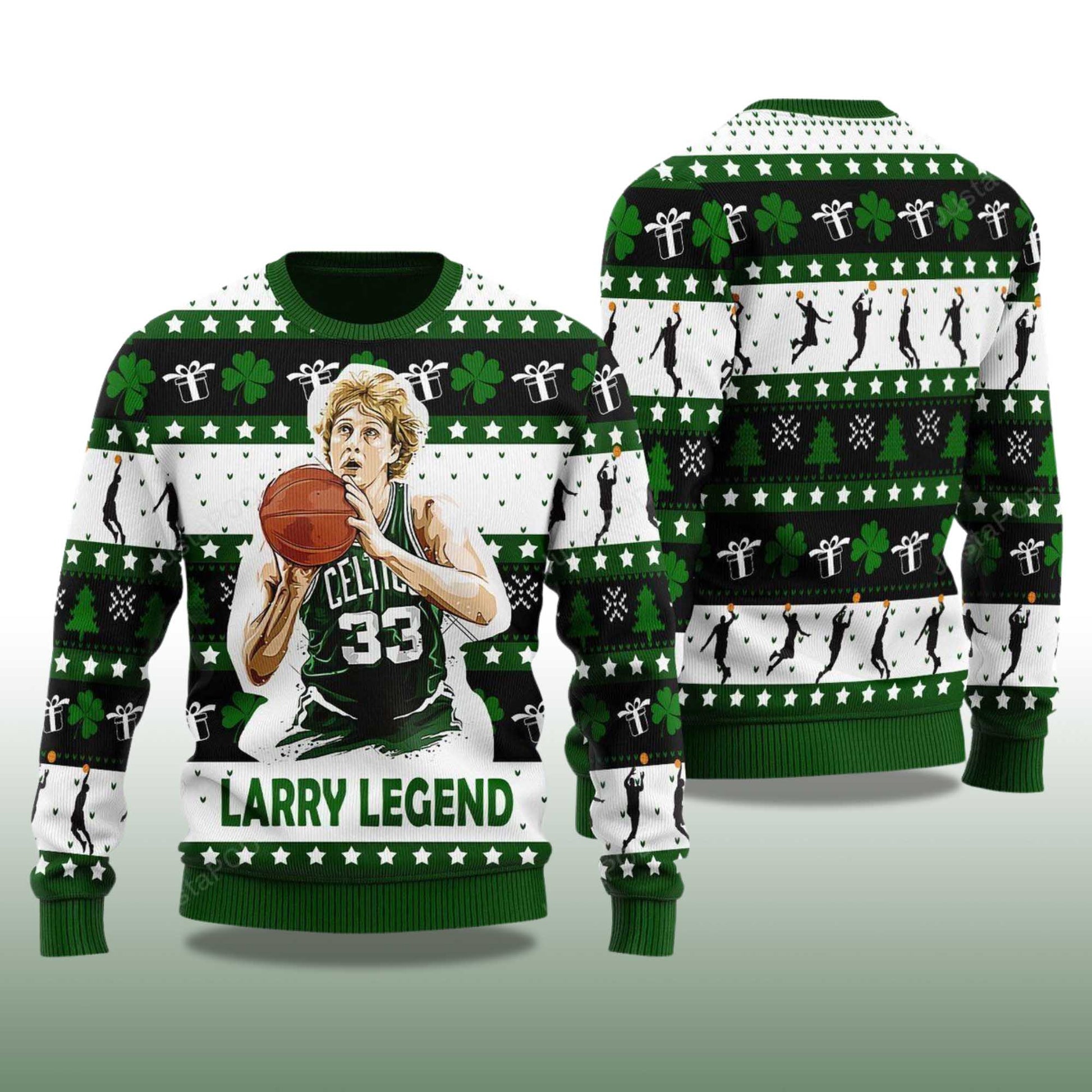 2026 Larry Bird Basketball Christmas Ugly Sweater Moonbestprint