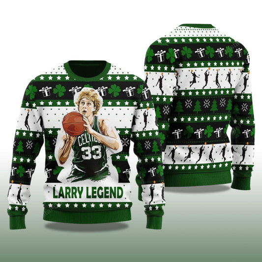 2026 Larry Bird Basketball Christmas Ugly Sweater Moonbestprint