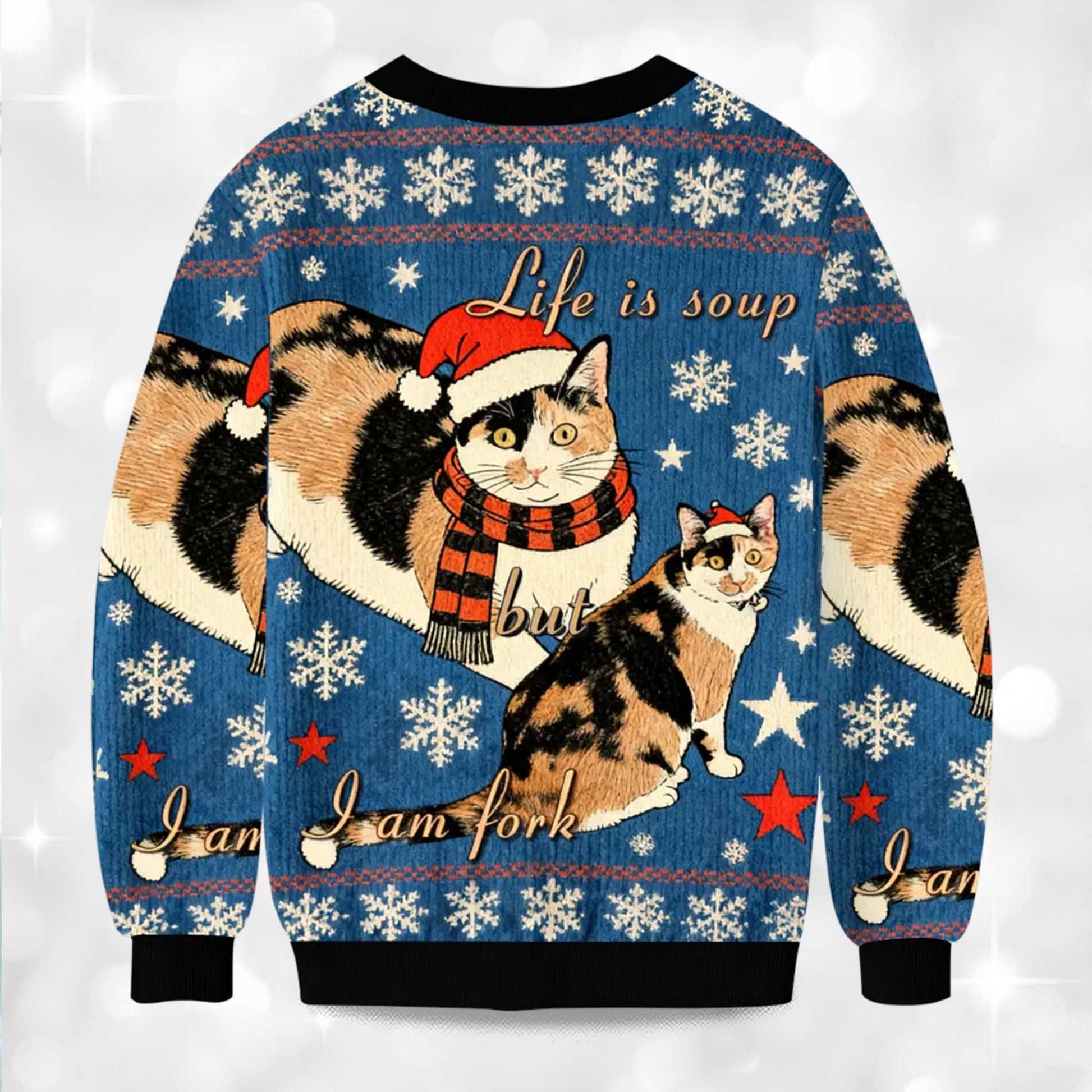 2026 Life Is Soup But I Am Fork Christmas Ugly Sweater Moonbestprint