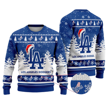 2025 Los Angeles Dodgers Snowflakes Christmas Ugly Sweater – Moonbestprint