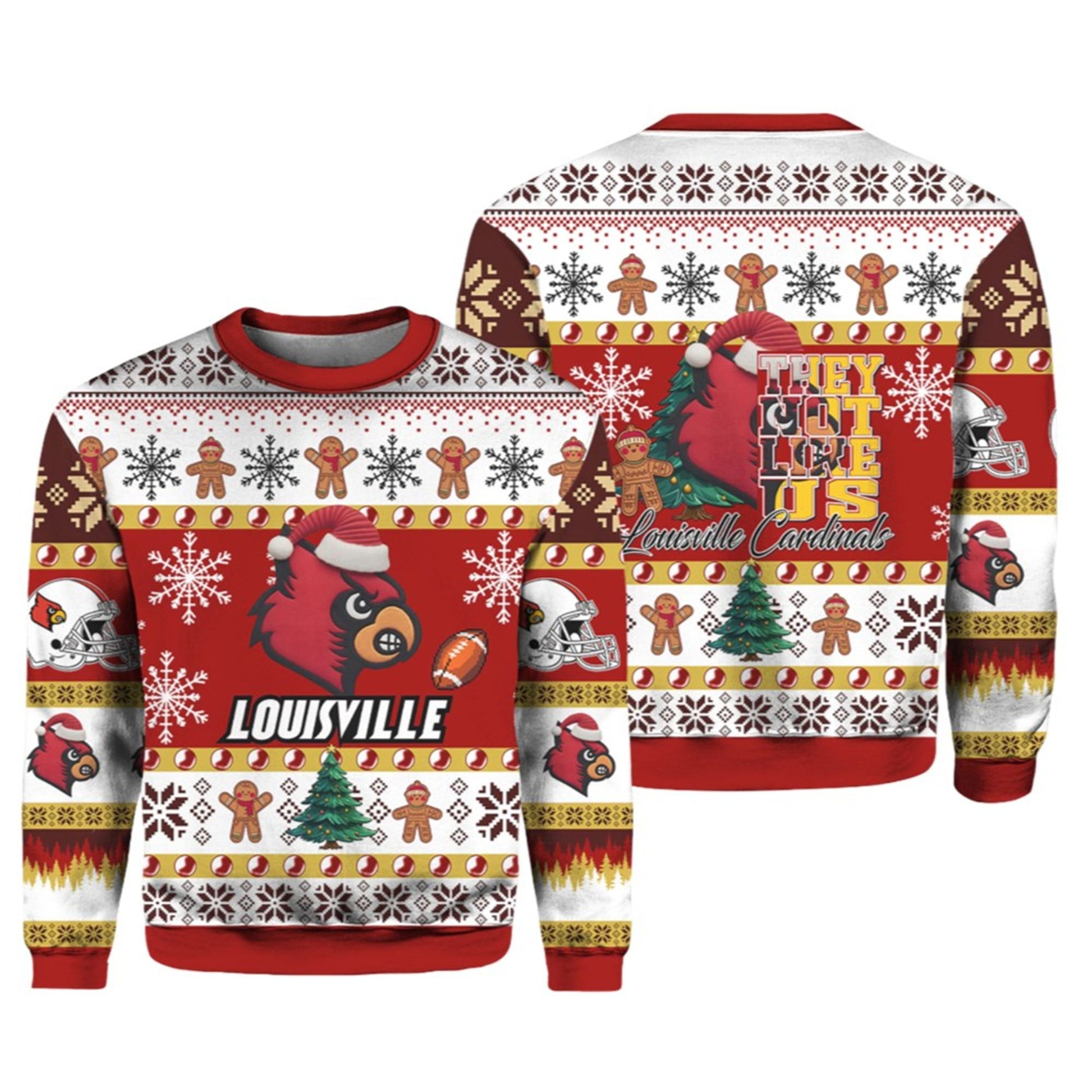 2026 Louisville They Not Like Us Ugly Christmas Sweater - Moonbestprint