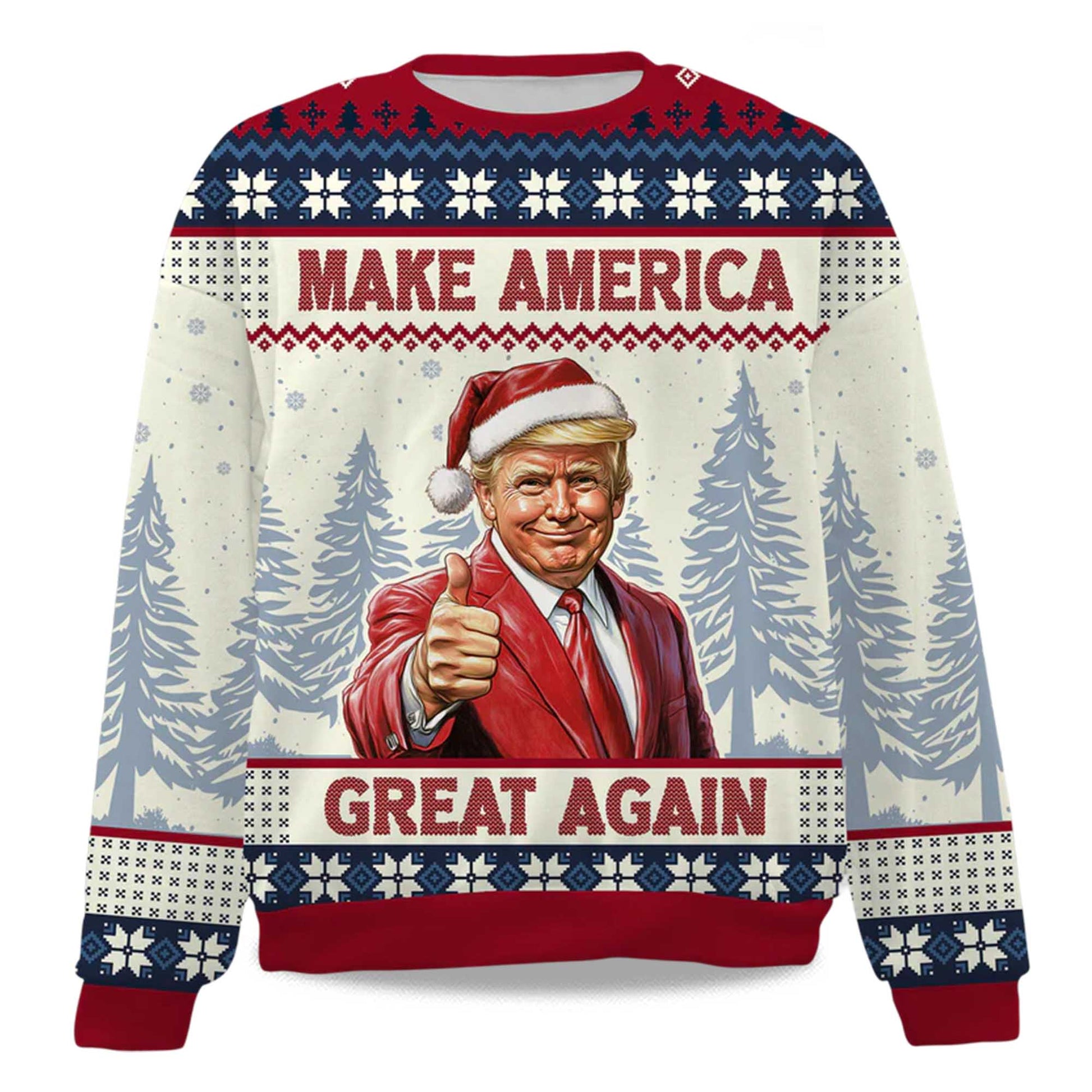 2026 Make America Great Again Christmas Ugly Sweater Moonbestprint