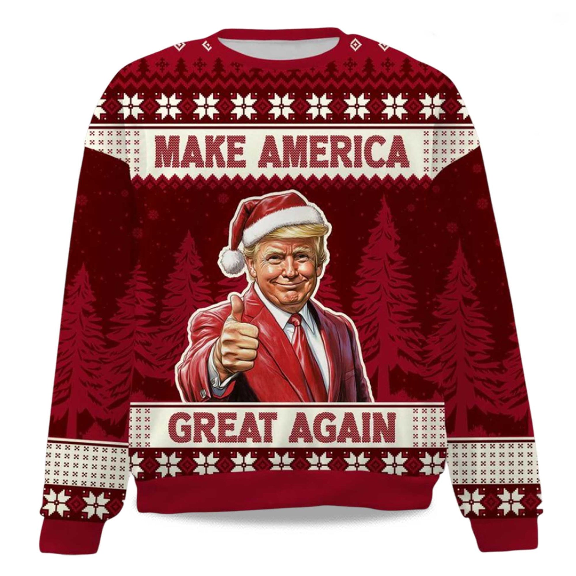 2026 Make America Great Again Christmas Ugly Sweater Moonbestprint