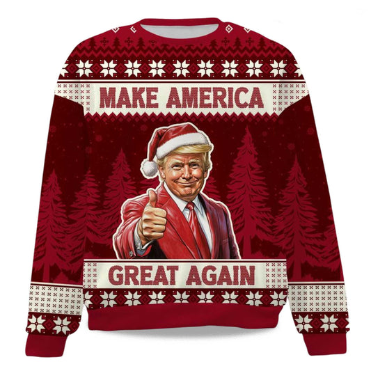 2026 Make America Great Again Christmas Ugly Sweater Moonbestprint
